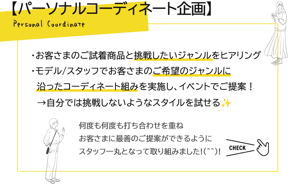 パーソナルコーディネートイベントレポート